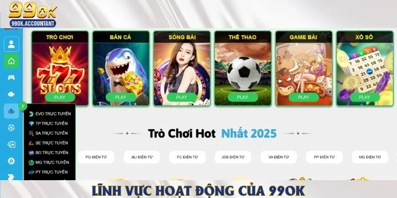 Các sản phẩm và dịch vụ giải trí mà nhà cái đang cung cấp cho khách hàng